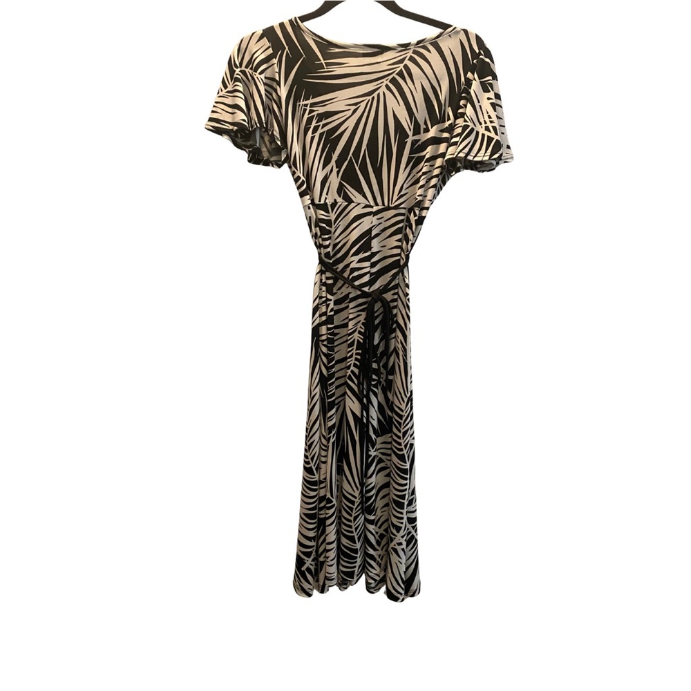 Georgiou studio Black white Empire Waist Dress Fit/Flair  Size XS vintage Y2K - Picture 2 of 5